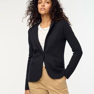 J.Crew School Boy 100% Cotton Black Sweater Blazer Size Extra-Small NWT